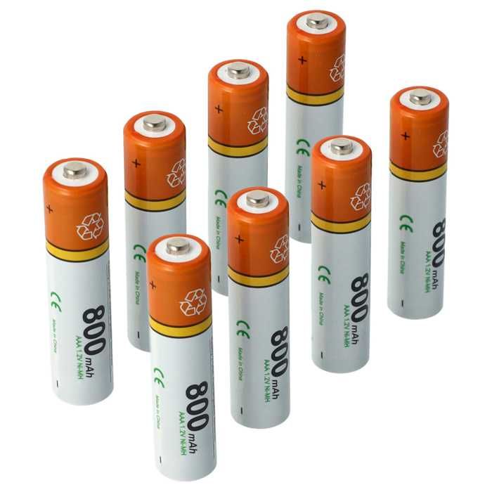 Vhbw Akkus AAA, 2 Stück Kompatibel Mit Siemens Gigaset C570, C570HX, C430HX, CL540 - Akkuzellen, 1000 MAh, 1,2 V, NiMH