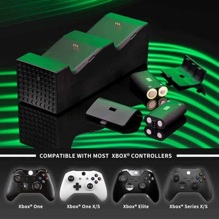 TMISHION Batterie pour manette Xbox One Pack de batterie pour