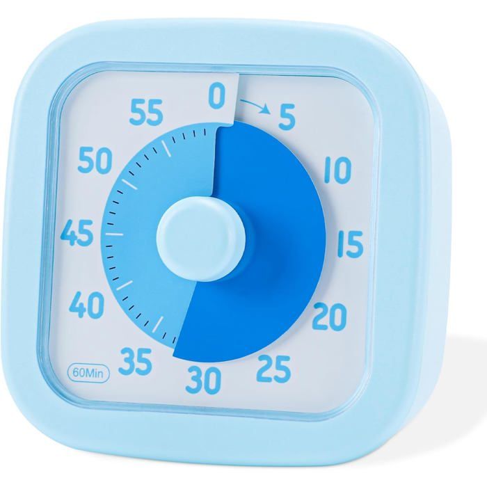 Minuteur Visuel Enfant Voniobuy – 60 Minutes, Fonctionnement Silencieux – Pour Devoirs, Jeux, Cuisine