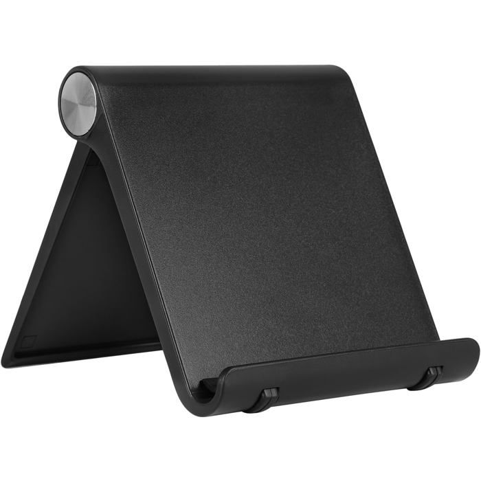Lot De 4 Supports Tablette/smartphone Réglables - 2 Blancs + 2 Noirs, Pliables Et Antidérapants
