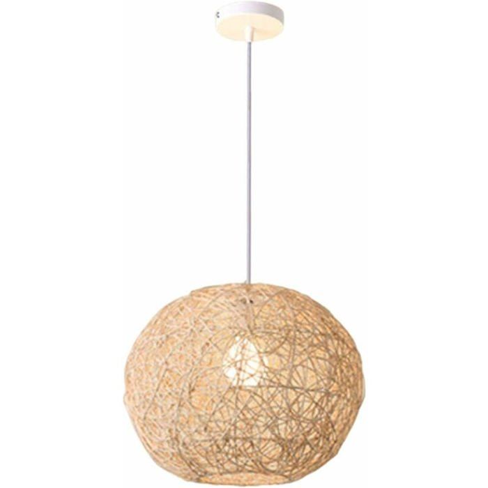 Suspensions Luminaire en Rotin - Lampe Suspendue Fait la Main