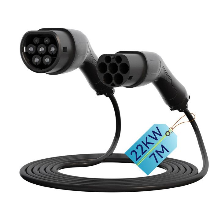 Câble De Recharge Type 2 – 10 M, 32A, 22 KW, IP65 | Pour Voiture électrique, Compatible Bornes Publiques - 5