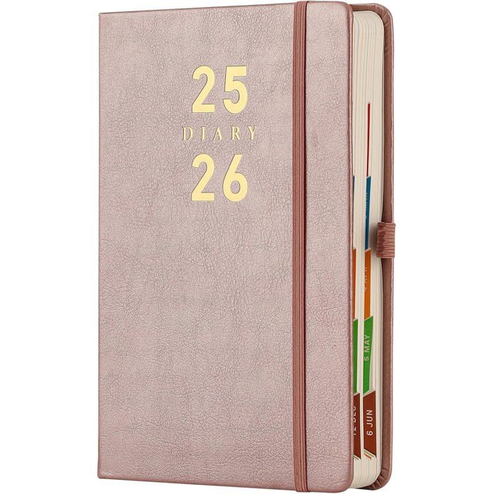 Agenda 2025-2026 Journalier - Juin 2025 à Juin 2026 Format A5 14.3x21cm