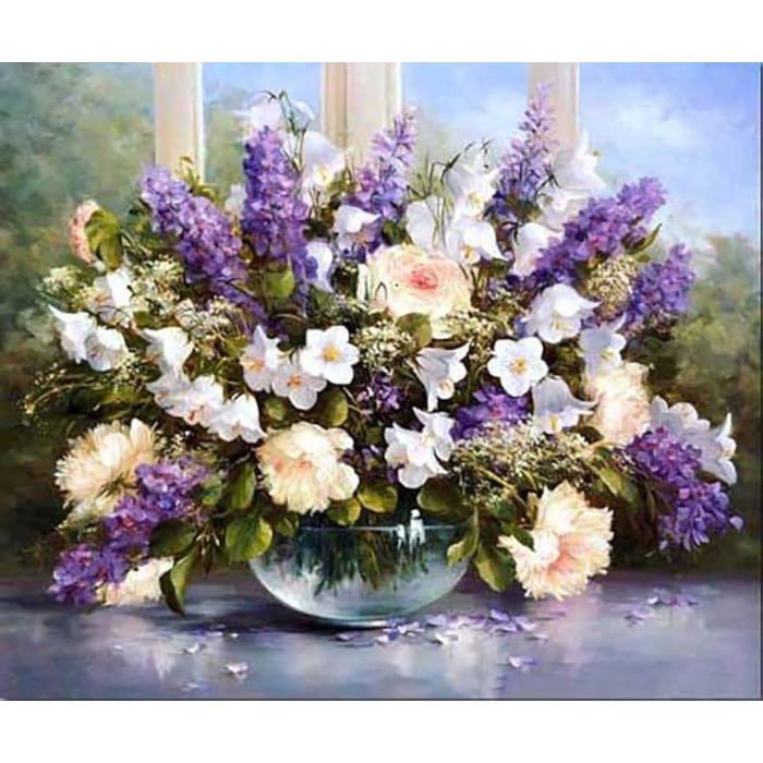 Kit 5D Diamond Painting Pavemlo "Il Mare Fuori Dalla Finestra" - Fai Da Te Con Strass, Arte Murale 30x40 Cm