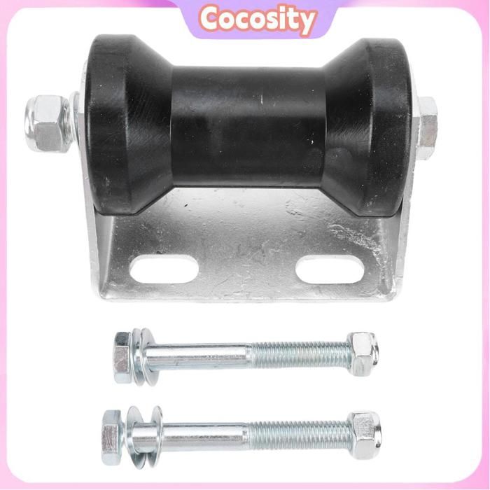 Support Rouleau D'Ancrage D'Arc 5 Pouces – Rouleau Caoutchouc Marin Pour Remorque Bateau, Protection Chaîne & Installation Facile