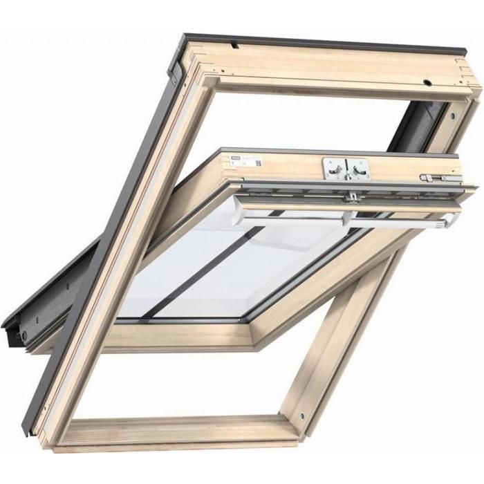 Fenêtre de toit VELUX à rotation 55x98 cm - Tout confort Bois - GGL CK04 3057