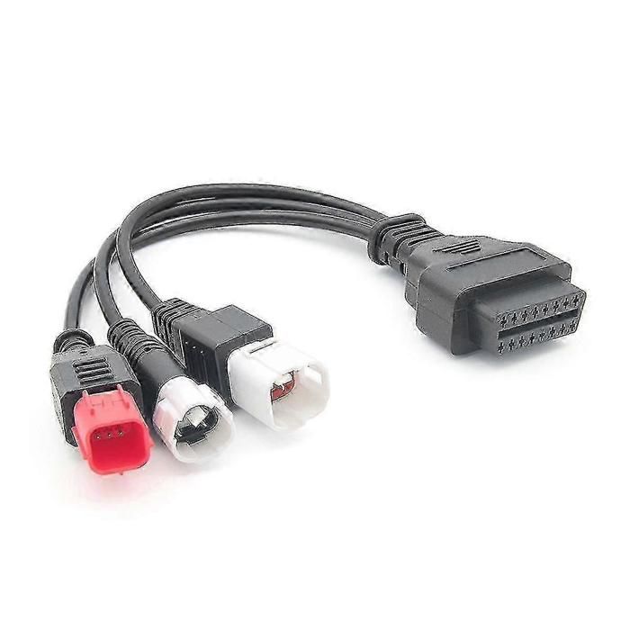Câble de diagnostic OBD2 compatible avec les motos Yamaha Kline Euro5 (16 broches vers 3 4 et 6 broches) - Diagnostic OBD2 3 en 1