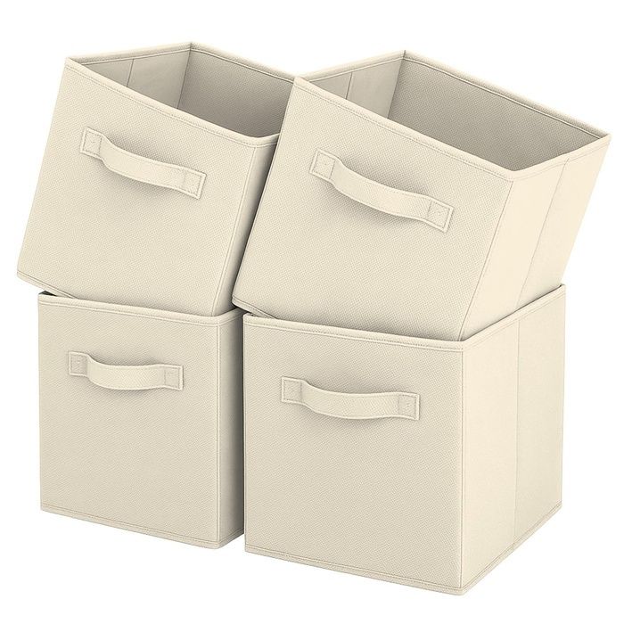 Boîte de rangement cube de rangement pliable en tissu avec poignées pour la maison la chambre des s le plac et B BOITE DE RANGEMENT