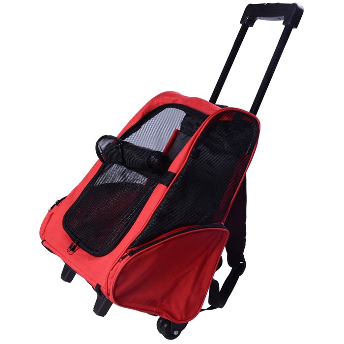 Ce trolley chic est idéal comme un sac à dos ou un chariot pour transporter les petits chiens. chats et autres animaux domestiques