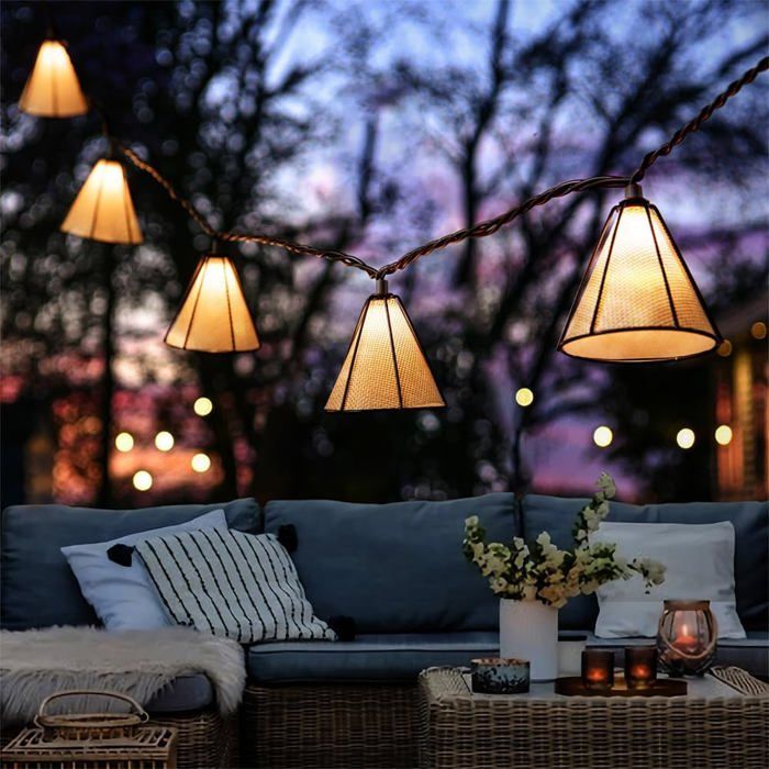 10 Led Guirlande Lumineuse Exterieure Solaire 3.6M Imperméable Guirlande Solaire Exterieur Jardin Guirlande Exterieur Solair[Ji172]
