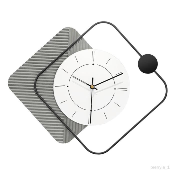 Horloge Murale Vintage Bois Et Acrylique Transparent - Cadran 30cm, Mouvement Silencieux - Décoration Moderne Pour Salon, Bureau - 3