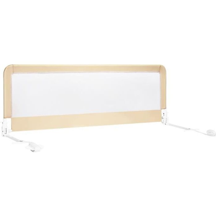 Costway Barriere De Lit Pliable Pour Bebe Enfant 150x55cm En Tissu Oxford Angle 0 180 Avec Mousse Souple Trous Pre Perces Beige Cdiscount Puericulture Eveil Bebe
