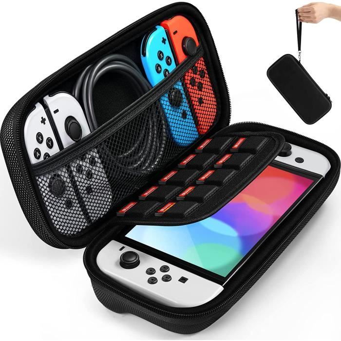 Etui pour Nintendo Switch - Nintendo switch oled,Housse sacoche de  Transport à Coque Rigide Anti Choc pochette avec Espace,20[22] - Cdiscount  Informatique