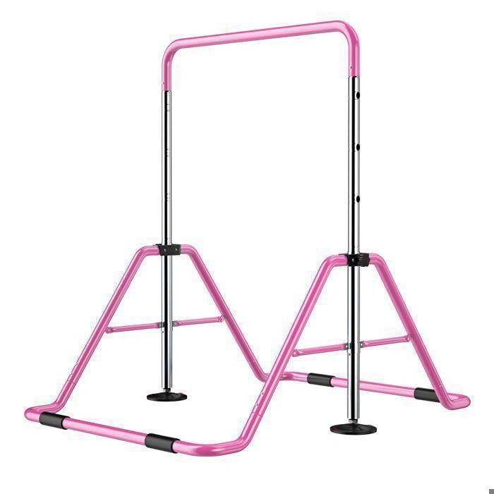 Barre De Gymnastique Réglable Pour Enfants - Pliable, Avec Anneaux, Support 63,5 Kg - Pour La Maison, Garçons Et Filles