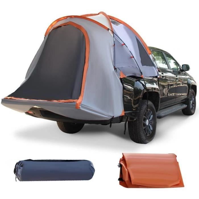 GYMAX Tente de Camping pour Camion 2 Personnes avec Porte Zippée, Tente de Camionnette avec Housse Amovible et Sac de Rangement