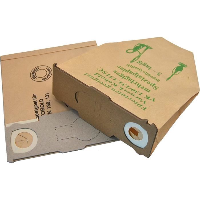 10 Sacs D'aspirateur V 130 M Pour Vorwerk Kobold VK 131 Système, Vorwerk Kobold VK 130, Vorwerk - Foto 2