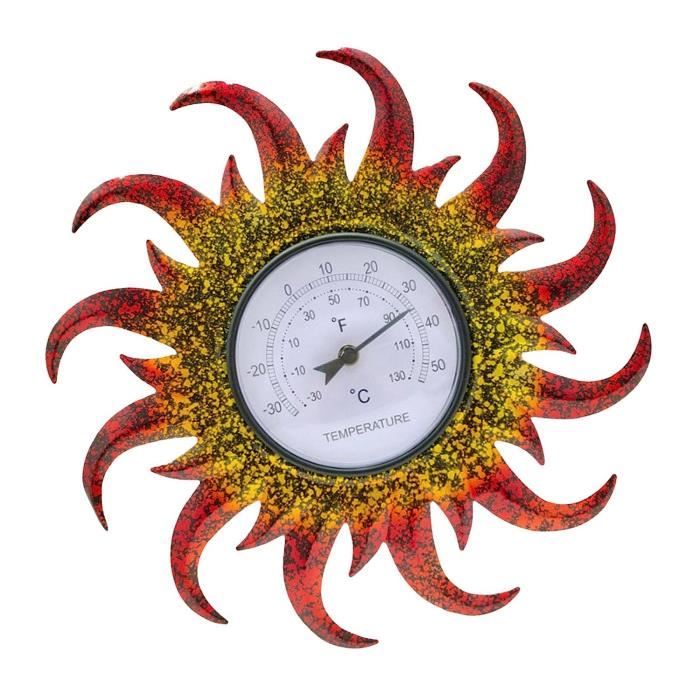 Thermomètre décoratif émaillé bleu marine déco thème marin