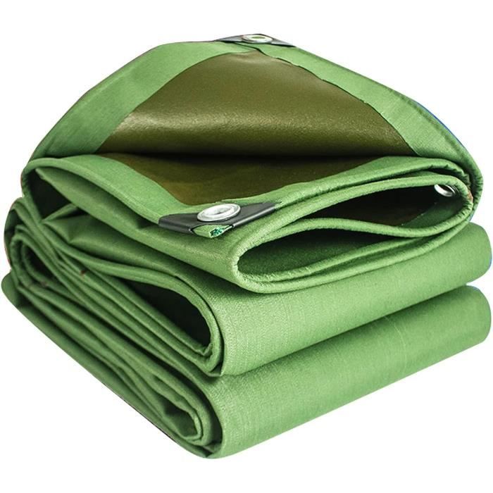 Bâche en tissu - 3 x 4 m - Couleur camouflage - 80 g/m² - Bâche de protection - Étanche