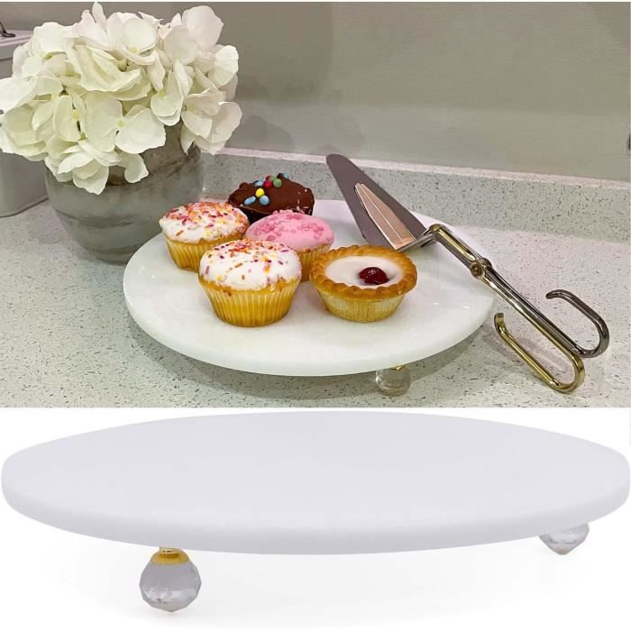 Moule à quiche avec plateau de service en verre et pieds en verre 18 cm