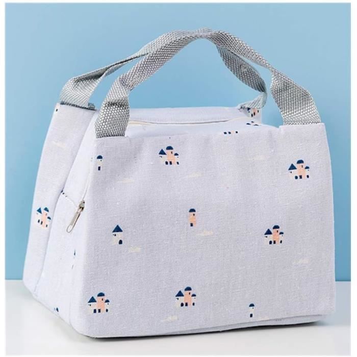 Sac Isotherme Repas 6L - Garde Le Chaud Et Le Froid, étanche, Portable - Pour Déjeuner Bureau, école, Pique-nique, Camping (Noir)