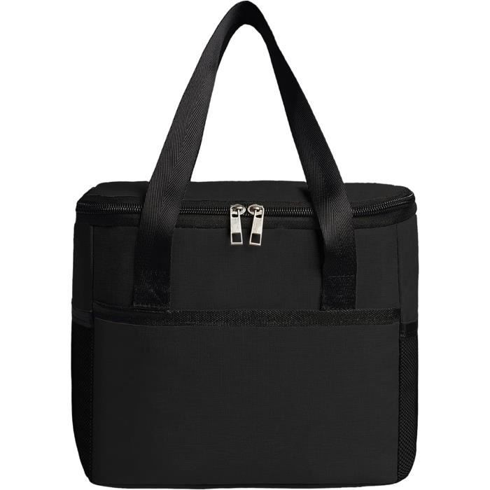 Sac Isotherme Repas 9L - Lunch Bag Étanche PEVA, Isolation Renforcée, Tissu Oxford Résistant - Idéal Bureau, Voyage, Pique-Nique (Gris)