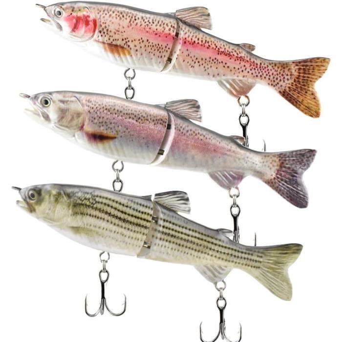 DONQL Leurres de pêche souples avec tête plombée, hameçon, lançon