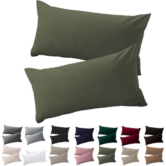 Dreamzie Taie Oreiller 40x70 cm Lot de 2 Housse d'oreiller en