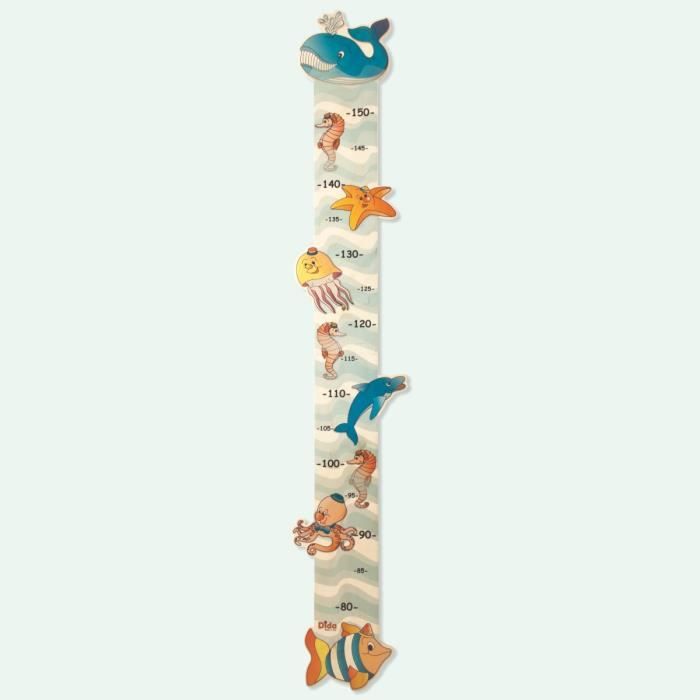 Toises Bebe Puericulture Toise En Bois Coloree Sur Le Theme Des Dinosaures Pour Une Chambre De Garcon