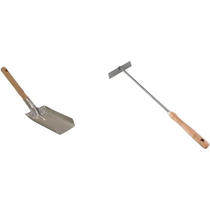 PRETYZOOM 2 Pièces Pelle à Cendres De Cheminée Acier