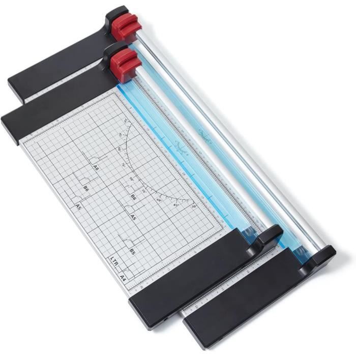 Guillotine Massicot à Papier A4 Portable Coupe Papier Rogneuse Outil de