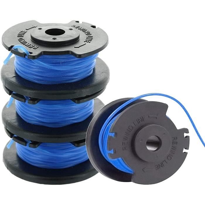 Lot de 4 Bobines de Rechange pour CoupeBordures,Bobine de Fil Debroussailleuse pour Greenworks
