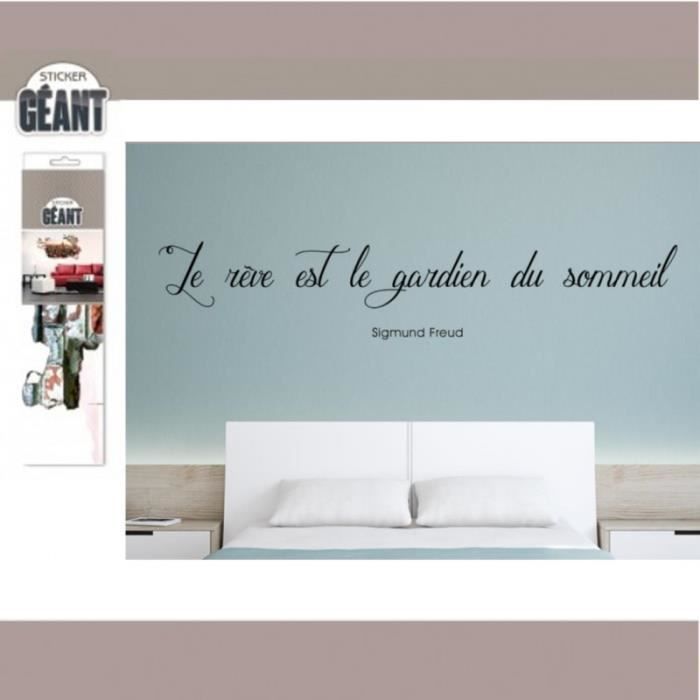 Autocollant Mural "Mais D'abord Sommeil" - Citation Déco - Marque JustStickIt - Neuf