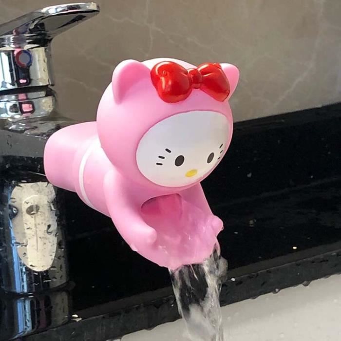 Rallonge De Robinet Pour Enfants - Accessoire Évier - Rose - Ralenti Le Débit - Facile à Installer - Pour Lavage Des Mains Des Petits