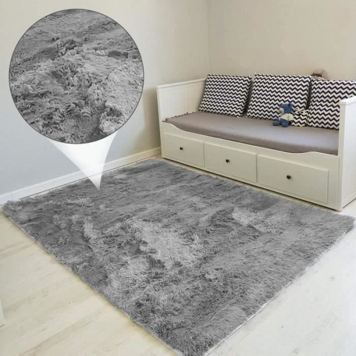 Tapis Shaggy Tapis De Salon Shaggy Poil Long Motif Diamant Scandinave