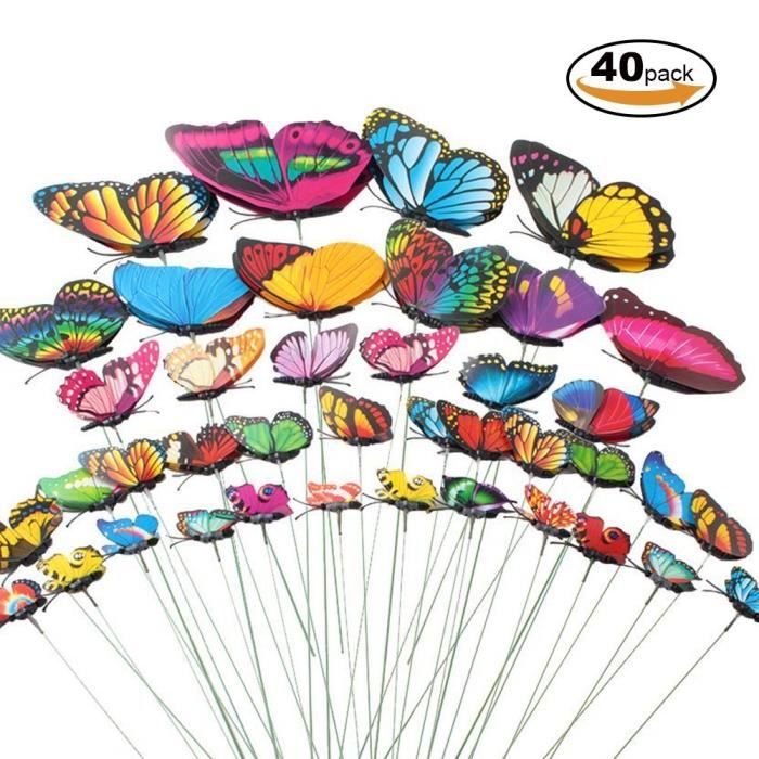 40pieces Papillons De Jardin Decoration Papillons Pour Les Decorations De Noel Yard En Plein Air Achat Vente Jardiniere Bac A Fleur 40pieces Papillons De Jardi Cdiscount