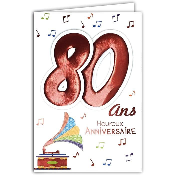 6942 Carte Anniversaire 80 Ans Homme Femme Motif Musique Sonophone 667 Cdiscount Beaux Arts Et Loisirs Creatifs 6942 Carte Anniversaire 80 Ans Homme Femme Motif Musique Sonophone 667 Cdiscount Beaux Arts Et Loisirs Creatifs