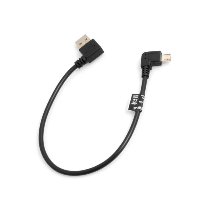 System S Cable Micro Usb Coude Vers La Gauche A 90 Angle Coude Vers La Droite Vers Fiche Usb 2 0 Type A 90 Cable De Charg Prix Pas Cher Cdiscount