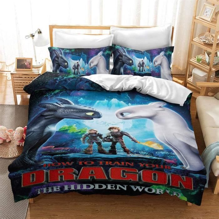 Housse de Couette Rouge Dragon
