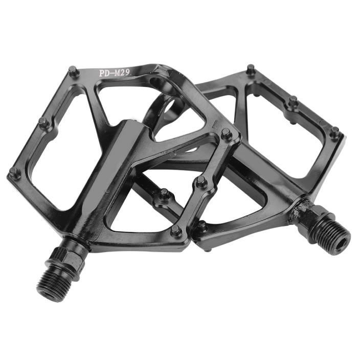 Qiilu Pédales en alliage d'aluminium Remplacement de pédales légères de vélo de route de vélo de montagne d'alliage
