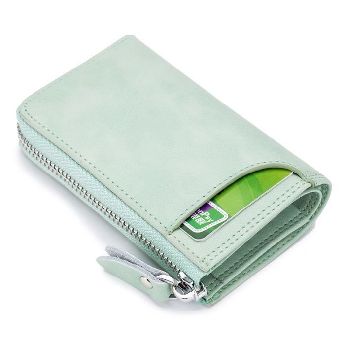 Porte-monnaie Mini En Cuir Véritable Rose Brillant - Modèle V1 - Neuf Avec étiquettes