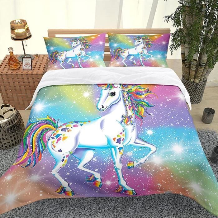 Housse de Couette Licorne Dessin Graphique main image 0