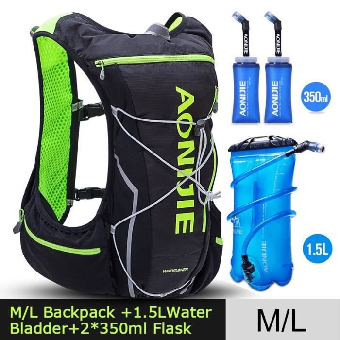 Gilet D’hydratation Astis – Léger, Maille Ventilée, Vessie 2L Incluse, Multi-poches, Pour Running, Rando, Vélo, Marathon
