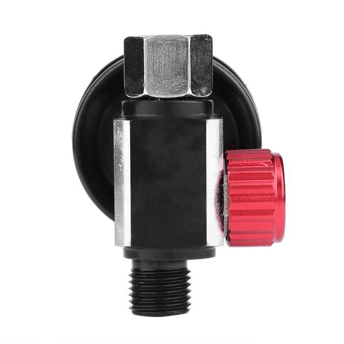 Régulateur De Pression Avec Manomètre Pour Pistolet à Peinture Pneumatique - Filetage G1/4, Plage 0-140 PSI/10 Bar