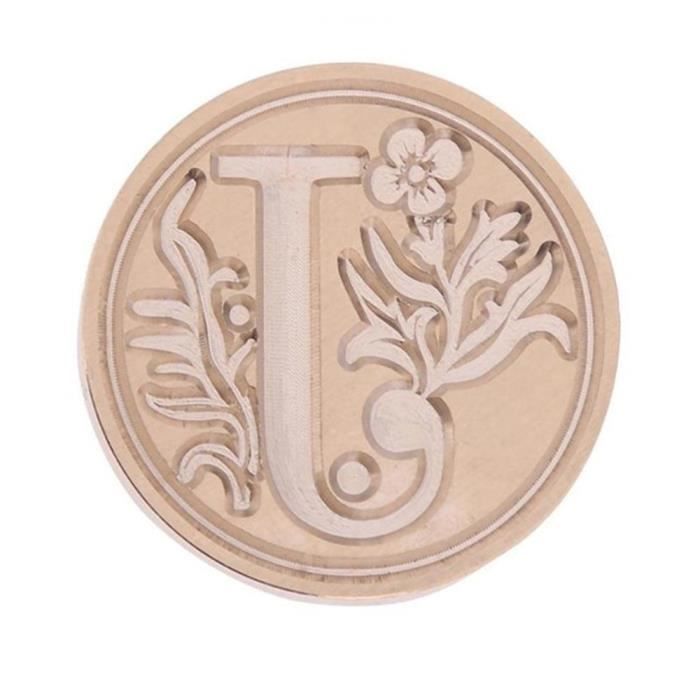 Kit Tampon Cachet à Cire En Laiton - Lettres De L'Alphabet De A à Z - Pour Enveloppes