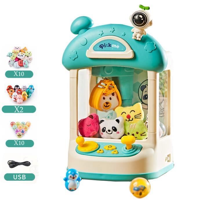 Mini POUPEE Machine Pince Peluche Pour Enfant -Bleu