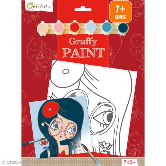 Avenue Mandarine GY160C Rullo Di Carta Da Disegno Graffy Roll, Poster Da Colorare Pre-stampato 5m X 35cm, Tema Cavalli, Per Bambini Dai 4 Anni - 3