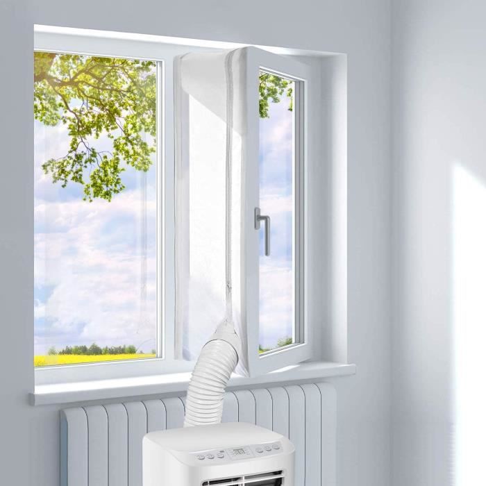 Kit Calfeutrage Climatiseur, 300CM Joint De Fenetre, Kit Climatisation Fenetre Fonctionne Avec Toutes Les Unites De Climatisation Mobiles Et Seche Linge Installation Facile 91946272