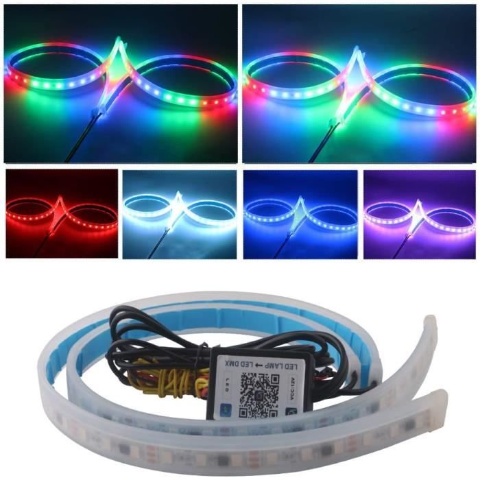 2 Bandes LED Feux Diurnes DRL 12V - Pour Feux De Jour/brouillard - Universel K4O8