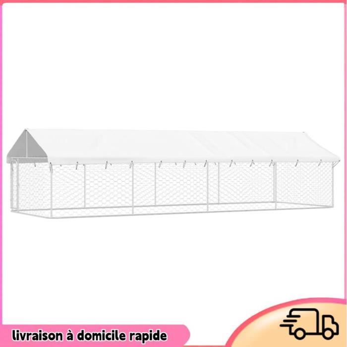Comparer les prix de Cocosity Chenil extérieur avec toit 600x200x150 cm - 7894202848996