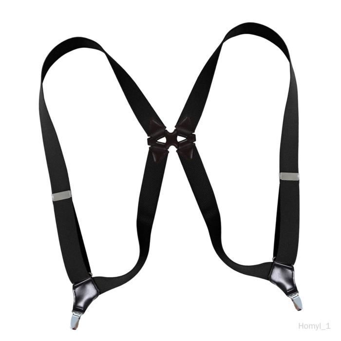 Bretelles Pour Hommes Larges 5cm Avec 4 Pinces Métalliques Extra Fortes